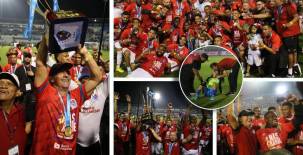 Las mejores imágenes que dejó la celebración del título 36 del Olimpia tras ganarle 3-2 la final al Olancho FC.