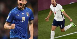 Leonardo Bonucci y Harry Kane serán rivales en la final de la Eurocopa 2021.