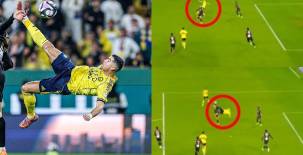 Cristiano Ronaldo acaba de marcar uno de sus mejores goles de su carrera tras lanzarse de chilena a sus 40 años de edad