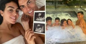 Cristiano Ronaldo tendrá seis hijos a partir de la próxima primavera. Tres de ellos son con su novia actual, Georgina Rodríguez.