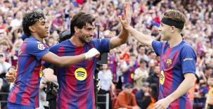 Barcelona se queda con el derbi tras golear al Espanyol en el Camp Nou y saborea el título de LaLiga