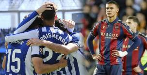 Levante y Kervin Arriaga siguen hundiéndose en LaLiga tras sufrir dura caída ante la 'Real'