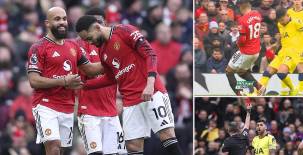 Manchester United no afloja: derrotó a un Tottenham que se quedó con 10 por la roja del 'Cuti' Romero