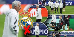 El Benfica entrenó este martes previo al decisivo duelo contra el Real Madrid por el pase a los octavos de final de la Champions League. Mourinho regresó a la que un día fue su casa.