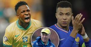 Vinicius y Mbappé, estrellas del Real Madrid, se enfrentarán con sus respectivas selecciones en amistoso.