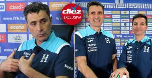 José Molina, seleccionador de Honduras, compartió una extensa charla con DIEZ junto con Francis Hernández en las instalaciones de la Casa del Fútbol en la capital (Foto por Alex Pérez)
