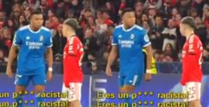 La escena de Mbappé con Prestianni que no se vio tras el escándalo con Vinicius: Eres un p*** racista