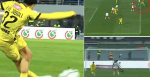 Driss El Jabali, zaguero central del Maghreb Fez, anotó un tremendo golazo de rabona para la victoria sobre Wydad Casablanca.