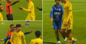 Hijo de Cristiano Ronaldo monta un berrinche tras ser sustituido y termina sancionado
