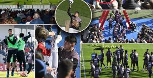 El cuadro de Xabi Alonso compartió con los aficionados en el penúltimo entrenamiento del año.