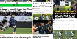Lo que dicen los medios deportivos sobre el sufrido y polémico triunfo del Real Madrid sobre el Talavera (2-3) para avanzar a los octavos de final de la Copa del Rey.