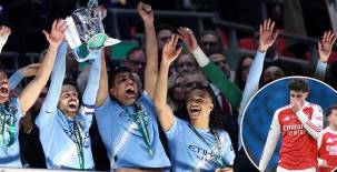 Manchester City consigue su primer título de la temporada tras vencer al Arsenal en Wembley