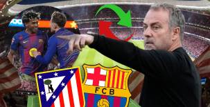 El Barcelona visita al Atlético este martes para disputar el boleto a las semifinales de la Champions League y esta sería la alineación que maneja Hansi Flick para buscar la remontada y la clasificación.