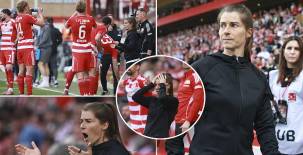 Marie-Louise Eta dirigió este sábado su primer encuentro como entrenadora del Unión Berlín. No fue el debut esperado, pero hizo historia en la liga alemana.