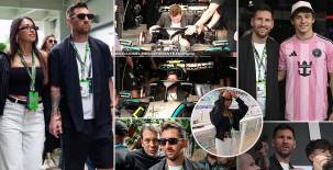 El '10' asistió junto a su familia para ver a su compatriota Franco Colapinto durante la sexta fecha de la temporada 2026 de la F1.