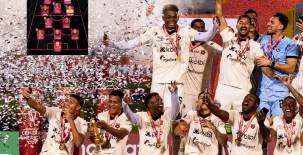 Así quedó conformado el mejor equipo de la Copa Centroamericana 2025 donde Alajuelense quedó campeón. Foto cortesía Alajuelense.