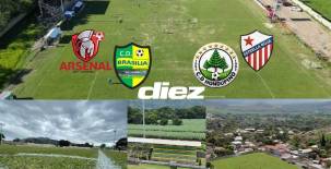 Solamente uno tiene en su pasado albergar encuentros de primera división, y su césped está en regulares condiciones. Fotos cortesías.