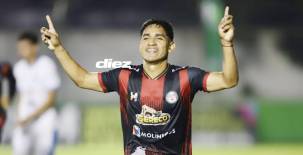 Marco Tulio Aceituno abrió el marcado en el duelo donde CD Choloma celebró ante Victoria. Fotos Héctor Paz.