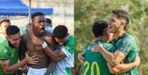 Hondupino y CD Brasilia, por la gloria del torneo Clausura en una serie muy pareja. Fotos cortesía.