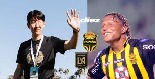 Son Heung-Min y Carlos Pavón, una figura del presente y la leyenda que fue clave en Real España en la Concacaf. Fotos cortesías.