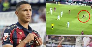 Kervin Arriaga pone de pie a todo Levante con un golazo de larga distancia