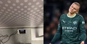 Haaland publicó una foto subido en una báscula en respuesta a Guardiola: Todo bien.