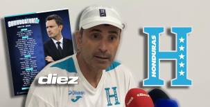 José Francisco Molina en conferencia de prensa luego de su primer entreno con la Selección de Honduras. Foto: Mario Figueroa