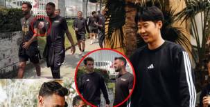 Heung-Min Son y los futbolistas de Los Ángeles FC quedaron enamorados del café hondureño: así disfrutaron los futbolistas del equipo estadounidense en las calles de SPS previo al partido ante Real España por la Concacaf Champions Cup. (Fotos Cortesía)