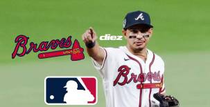 En la defensiva el hondureño Mauricio Dubón ha jugado más como campo corto y también de segunda base. Foto cortesía Atlanta Braves.