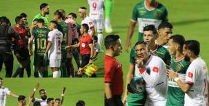 ¡Manotazo a la cara! Así se calentaron Alexy Vega y Jorge Álvarez en la gran final Olimpia vs Marathón