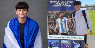 Anthony Paz, el joven de 18 años que admira a Messi y sueña con vestir la camisa de la Selección de Honduras.