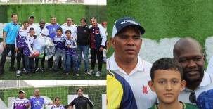 Los implementos deportivos fueron entregados en el hermoso complejo deportivo de la colonia La Vega.