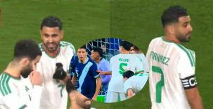 Riyad Mahrez se encargó de anotar de penal frente a Guatemala en el duelo amistoso en Génova.