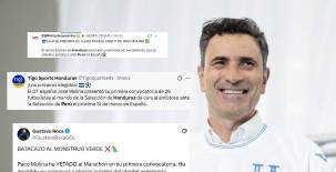 Los medios, periodistas y directivos se hicieron sentir en las redes sociales luego de la primera convocatoria del técnico español José Francisco Molina para el amistoso de Honduras ante Perú del 31 de marzo.