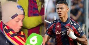 Kervin Arriaga tuvo un bonito gesto con un pequeño aficionado del Levante UD en el último partido de Liga Española.