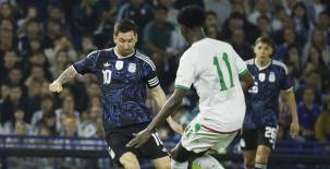 Argentina y Mauritania se enfrentaron en La Bombonera en la ciudad de Buenos Aires. Foto cortesía AFA.