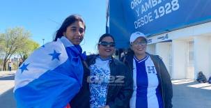 Los aficionados hondureños ya comienzan a llegar al estadio Butarque de Leganés donde la Selección de Honduras enfrentará a Perú en el debut del entrenador, José Francisco Molina. Foto cortesía