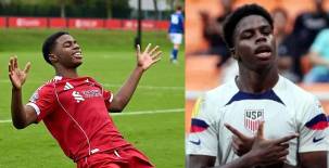 Keyrol Figueroa destaca en las inferiores del Liverpool y Estados Unidos lo tiene en su proceso. Fotos cortesía.