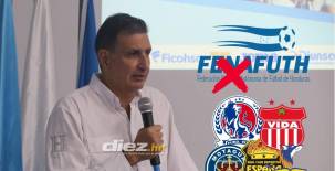 Directivos de la Liga Nacional y FFH firmaron un acta que ratifica el cambio de 10 a 12 equipos en la Liga Nacional de Honduras.