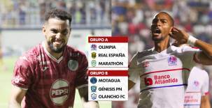Rodrigo de Olivera y Jerry Bengtson, anotadores claves para Motagua y Olimpia. Fotos David Romero y Marvin Salgado.