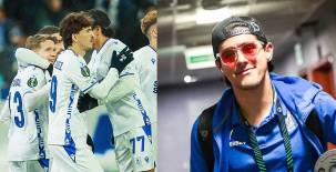 Luis Palma es el único centroamericano en la competencia internacional de la Uefa. Foto cortesía Lech Poznan.