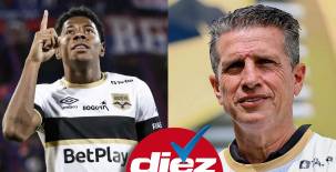 Técnico del Internacional de Bogotá se rinde ante el fútbol hondureño y elogia a Dereck Moncada por lo que ha demostrado en el club colombiano.