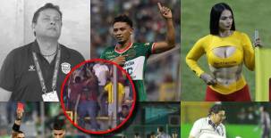 Choloma dejó en graves problemas a Real España, expulsado en Motagua por reclamos, el jugador castigado en Marathón que llegó al estadio y las bellas edecanes en el Rubén Deras y el Morazán. FOTOS: (Mauricio Ayala, Neptalí Romero y Moisés Valenzuela)