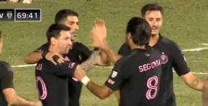 Lionel Messi ingresó desde el inicio de la segunda parte y anotó al minuto 70. Foto captura de video.