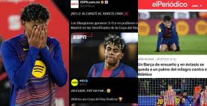 La prensa se rinde ante Barcelona luego de quedarse a las puertas de la remontada y esto dicen de la clasificación de Atlético de Madrid en la Copa del Rey.