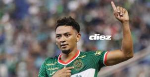 Alexy Vega fue el anotador del único gol del clásico y Marathón selló un triunfo valioso. Fotos Neptalí Romero y Mauricio Ayala.