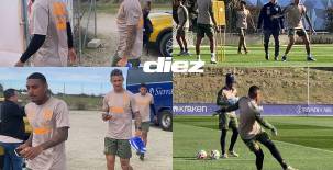 La Selección de Honduras cumplió su tercer día de trabajo en España de cara al amistoso frente a Perú. Fotos Mario Figueroa.