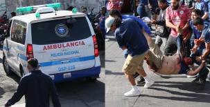 Las barras de Motagua y Olimpia tuvieron un enfrentamiento en la previa del clásico capitalino. (FOTOS: DIEZ)