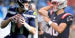 Sam Darnold y Drake Maye, los dos mariscales de campo frente a frente por el trofeo Vince Lombardi de la NFL. Fotos cortesía.