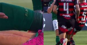 ¡Polémica en Copa Libertadores! La roja clara que perdonó el árbitro a futbolista del Flamengo ante Palmeiras en la final
